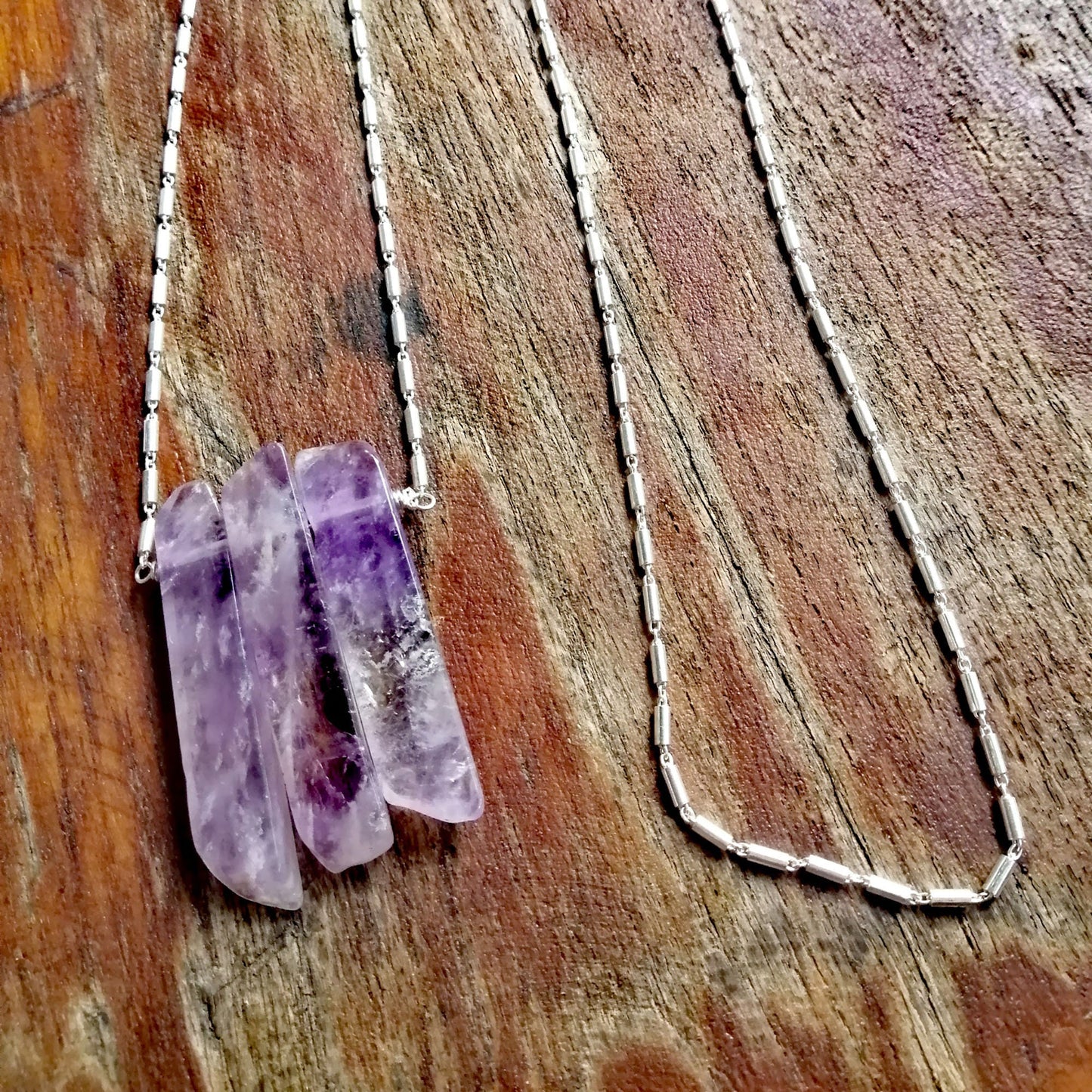 Amethyst Blade Necklace - Third Eye Chakras - Know yourself with clarity